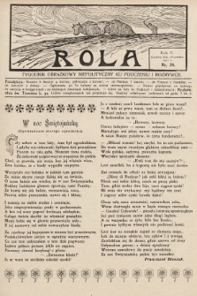 Rola : tygodnik obrazkowy niepolityczny ku pouczeniu i rozrywce. 1911, nr 26