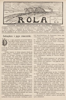 Rola : tygodnik obrazkowy niepolityczny ku pouczeniu i rozrywce. 1911, nr 29