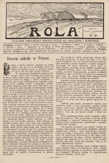 Rola : tygodnik obrazkowy niepolityczny ku pouczeniu i rozrywce. 1911, nr 43