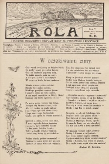 Rola : tygodnik obrazkowy niepolityczny ku pouczeniu i rozrywce. 1911, nr 45