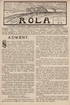 Rola : tygodnik obrazkowy niepolityczny ku pouczeniu i rozrywce. 1911, nr 49