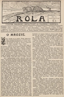 Rola : tygodnik obrazkowy niepolityczny ku pouczeniu i rozrywce. 1912, nr 6