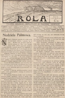 Rola : tygodnik obrazkowy niepolityczny ku pouczeniu i rozrywce. 1912, nr 13