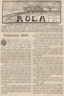 Rola : tygodnik obrazkowy niepolityczny ku pouczeniu i rozrywce. 1912, nr 15