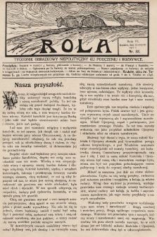 Rola : tygodnik obrazkowy niepolityczny ku pouczeniu i rozrywce. 1912, nr 32