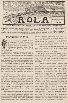 Rola : tygodnik obrazkowy niepolityczny ku pouczeniu i rozrywce. 1912, nr 34
