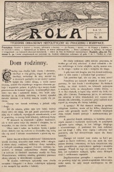 Rola : tygodnik obrazkowy niepolityczny ku pouczeniu i rozrywce. 1912, nr 38