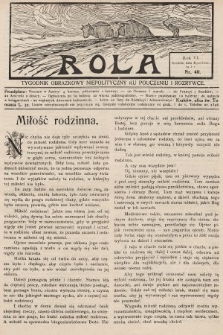 Rola : tygodnik obrazkowy niepolityczny ku pouczeniu i rozrywce. 1912, nr 40