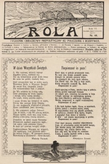 Rola : tygodnik obrazkowy niepolityczny ku pouczeniu i rozrywce. 1912, nr 44