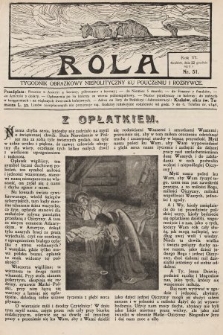 Rola : tygodnik obrazkowy niepolityczny ku pouczeniu i rozrywce. 1912, nr 51