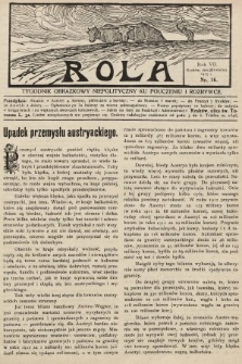 Rola : tygodnik obrazkowy niepolityczny ku pouczeniu i rozrywce. 1913, nr 16