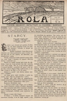 Rola : tygodnik obrazkowy niepolityczny ku pouczeniu i rozrywce. 1913, nr 38