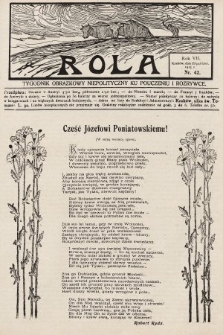 Rola : tygodnik obrazkowy niepolityczny ku pouczeniu i rozrywce. 1913, nr 42