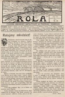 Rola : tygodnik obrazkowy niepolityczny ku pouczeniu i rozrywce. 1913, nr 45