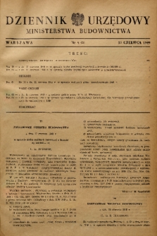 Dziennik Urzędowy Ministerstwa Budownictwa. 1949, nr 9 (3)