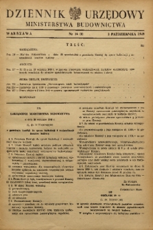 Dziennik Urzędowy Ministerstwa Budownictwa. 1949, nr 14 (8)