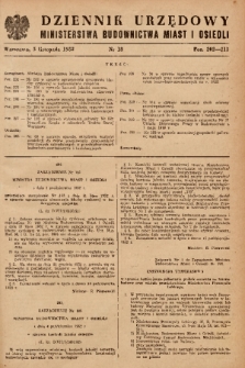 Dziennik Urzędowy Ministerstwa Budownictwa Miast i Osiedli. 1952, nr 18