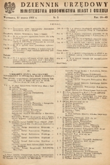 Dziennik Urzędowy Ministerstwa Budownictwa Miast i Osiedli. 1953, nr 3