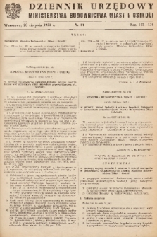 Dziennik Urzędowy Ministerstwa Budownictwa Miast i Osiedli. 1953, nr 13