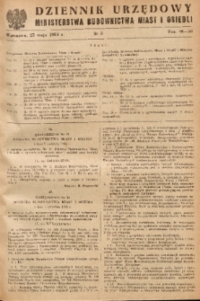 Dziennik Urzędowy Ministerstwa Budownictwa Miast i Osiedli. 1954, nr 8