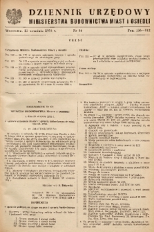 Dziennik Urzędowy Ministerstwa Budownictwa Miast i Osiedli. 1954, nr 16