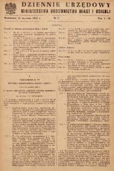Dziennik Urzędowy Ministerstwa Budownictwa Miast i Osiedli. 1955, nr 2