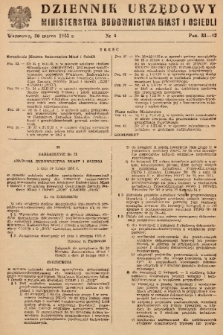 Dziennik Urzędowy Ministerstwa Budownictwa Miast i Osiedli. 1955, nr 4