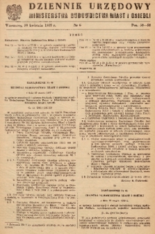 Dziennik Urzędowy Ministerstwa Budownictwa Miast i Osiedli. 1955, nr 6