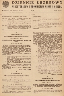 Dziennik Urzędowy Ministerstwa Budownictwa Miast i Osiedli. 1955, nr 9