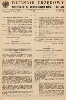 Dziennik Urzędowy Ministerstwa Budownictwa Miast i Osiedli. 1955, nr 11
