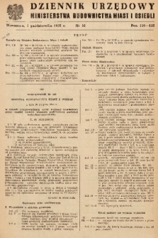 Dziennik Urzędowy Ministerstwa Budownictwa Miast i Osiedli. 1955, nr 16