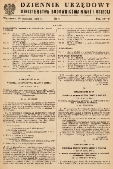 Dziennik Urzędowy Ministerstwa Budownictwa Miast i Osiedli. 1956, nr 6