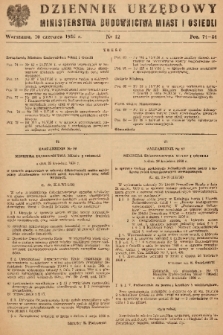 Dziennik Urzędowy Ministerstwa Budownictwa Miast i Osiedli. 1956, nr 12