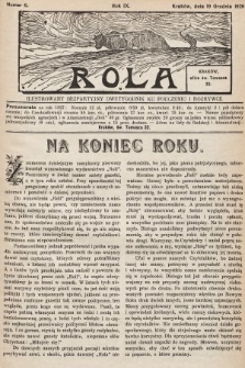 Rola : ilustrowany bezpartyjny dwutygodnik ku pouczeniu i rozrywce. 1926, nr 6