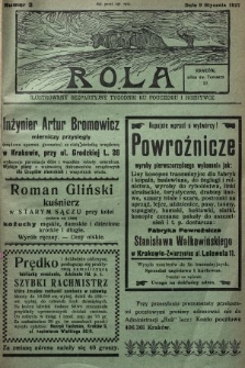 Rola : ilustrowany bezpartyjny tygodnik ku pouczeniu i rozrywce. 1927, nr 2