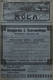 Rola : ilustrowany bezpartyjny tygodnik ku pouczeniu i rozrywce. 1927, nr 6