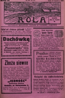 Rola : ilustrowany bezpartyjny tygodnik ku pouczeniu i rozrywce. 1927, nr 25