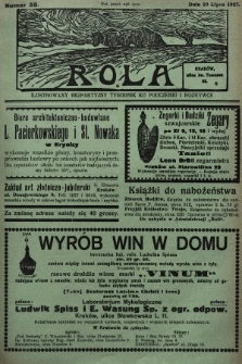 Rola : ilustrowany bezpartyjny tygodnik ku pouczeniu i rozrywce. 1927, nr 28