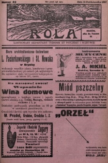 Rola : ilustrowany bezpartyjny tygodnik ku pouczeniu i rozrywce. 1927, nr 42