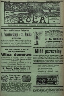 Rola : ilustrowany bezpartyjny tygodnik ku pouczeniu i rozrywce. 1927, nr 43