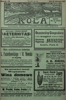 Rola : ilustrowany bezpartyjny tygodnik ku pouczeniu i rozrywce. 1927, nr 48