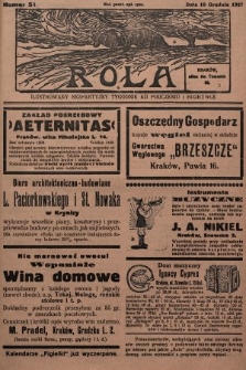 Rola : ilustrowany bezpartyjny tygodnik ku pouczeniu i rozrywce. 1927, nr 51