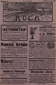 Rola : ilustrowany bezpartyjny tygodnik ku pouczeniu i rozrywce. 1928, nr 9