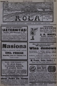 Rola : ilustrowany bezpartyjny tygodnik ku pouczeniu i rozrywce. 1928, nr 13