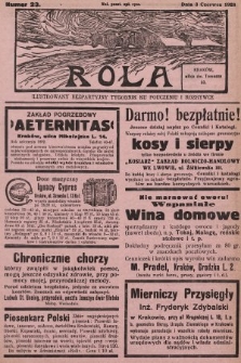 Rola : ilustrowany bezpartyjny tygodnik ku pouczeniu i rozrywce. 1928, nr 23