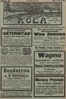 Rola : ilustrowany bezpartyjny tygodnik ku pouczeniu i rozrywce. 1928, nr 28