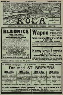 Rola : ilustrowany bezpartyjny tygodnik ku pouczeniu i rozrywce. 1929, nr 10
