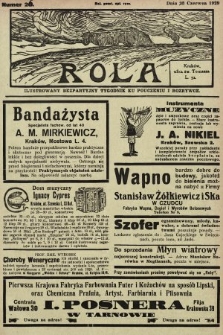 Rola : ilustrowany bezpartyjny tygodnik ku pouczeniu i rozrywce. 1929, nr 26