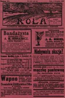 Rola : ilustrowany bezpartyjny tygodnik ku pouczeniu i rozrywce. 1929, nr 31