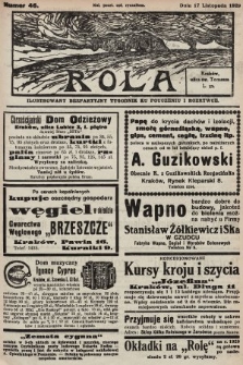 Rola : ilustrowany bezpartyjny tygodnik ku pouczeniu i rozrywce. 1929, nr 46